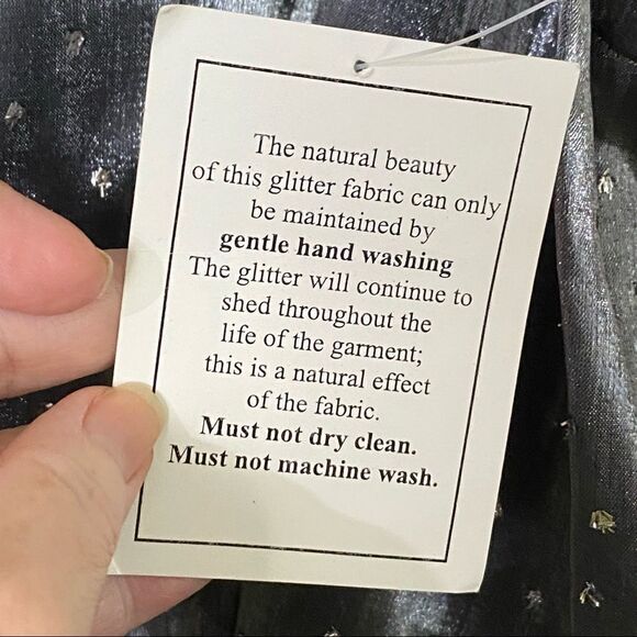 Blue Diamond Plus Metallic Silver Sparkles Shirt - Picture 6 of 7